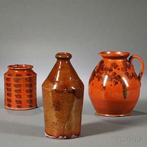 Three Pieces of American Redware