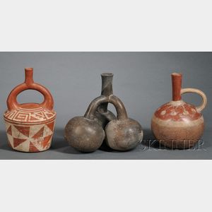 Three Pre-Columbian Pottery Vessels