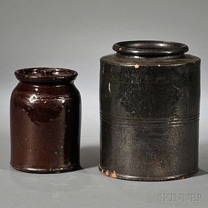 Two Redware Jars