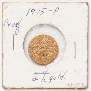 1915 $2.50 Indian Head Quarter Eagle Gold Coin