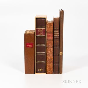 Five 18th and 19th Century Military Books