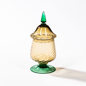 Steuben Glass Covered Urn