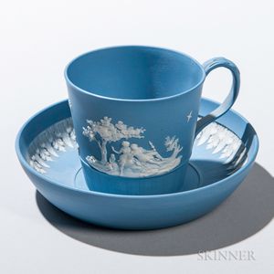 Turner Solid Blue Jasper Cup and Saucer