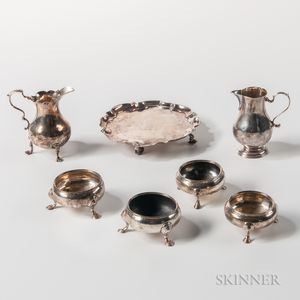 Group of Early Georgian Sterling Silver Tableware