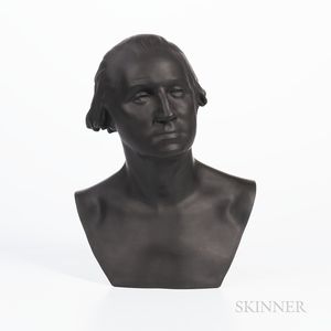 Wedgwood Limited Edition Black Basalt Bust of George Washington