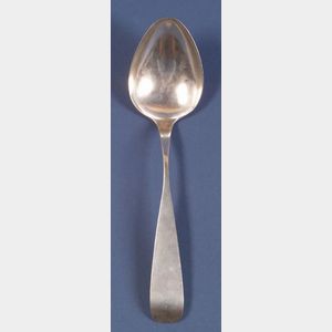 Large European Silver Serving Spoon