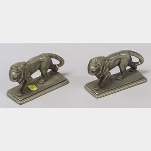 Pair of Figural Steel Bookends