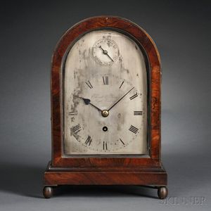 Rosewood Table Clock by Ellicott & Smith