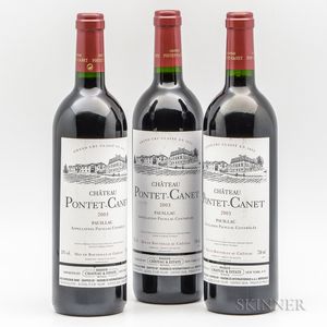 Chateau Pontet Canet 2003, 3 bottles