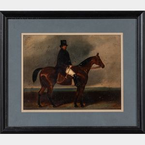 Charles Bigler Spalding (British, 1810-1871) Man on Horseback