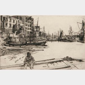 James Abbott McNeill Whistler (American, 1834-1903) Eagle Wharf