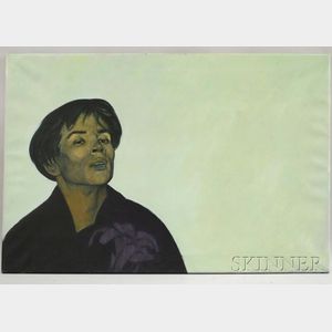 Gerard Rose (British, 1918-1987) Portrait of Rudolph Nureyev