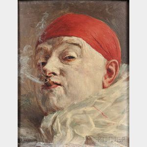 Armand Francois Joseph Henrion (Belgian, 1875-1958) Three Portraits of Clowns