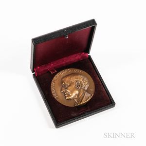 Cased Bronze Medal of Dr. Hermann Nunberg