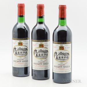 Chateau Rauzan Segla 1983, 3 bottles