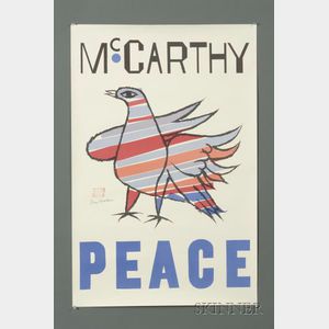 Ben Shahn (American, 1898-1969) McCarthy Peace, 1968 (Prescott, 194)