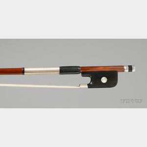 French Silver Mounted Violoncello Bow