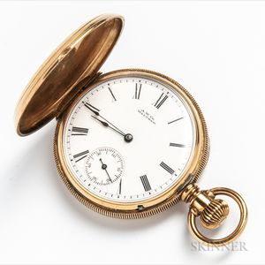 14kt Gold Waltham Hunter-case Pocket Watch