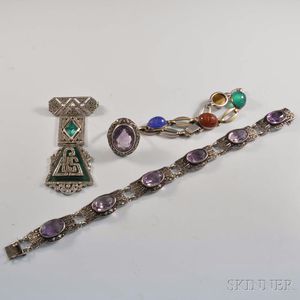 Group of Marcasite Jewelry