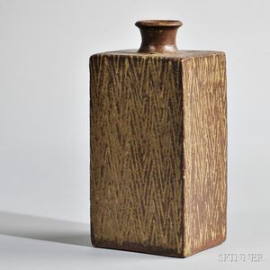 Tatsuzo Shimaoka (1919-2007) Square Bottle Vase