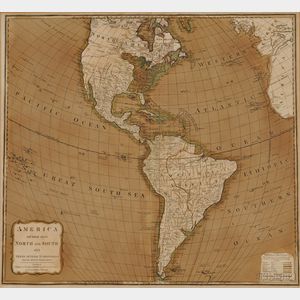 North and South America. America Divided into North and South with their Several Subdivisions and the Newest Discoveries.