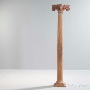 Architectural Column with Ionic Capital