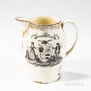 Liverpool Transfer-decorated "The Farmer's Arms" Jug