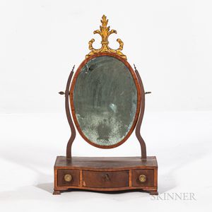 Federal Mahogany-veneer Dressing Mirror