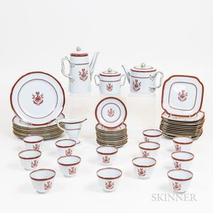 Sixty Pieces of Spode "Newburyport" Porcelain Tableware
