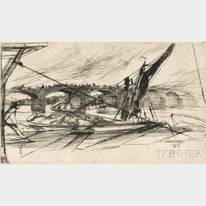 James Abbott McNeill Whistler (American, 1834-1903) Vauxhall Bridge