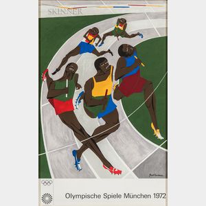 Jacob Lawrence (American, 1917-2000) Olympische Spiele München (The Runners)