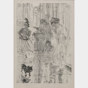 Henri de Toulouse-Lautrec (French, 1864-1901) Le marchand de marrons (The Roasted-Chestnut Vendor)