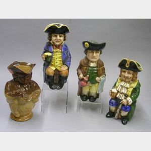 Four Royal Doulton Character Toby Jugs