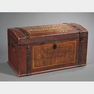 Small Dome-top Immigrant's Trunk