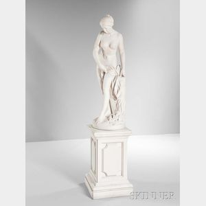 After Etienne-Maurice Falconet (French, 1716-1791) White Ceramic Figure of a Bather