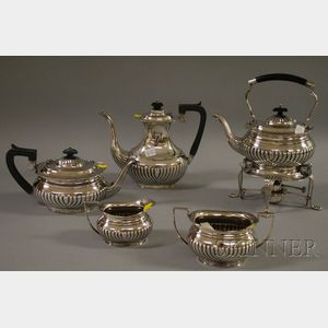 Five-Piece Sheffield Silver Plated Tea/Coffee Service