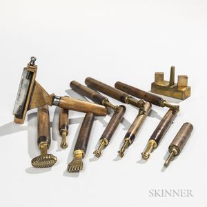 Group of Bookbinding Finishing Tools