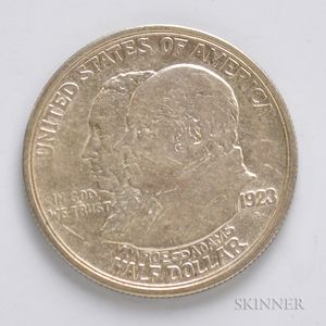 1923-S Monroe Commemorative Half Dollar. 