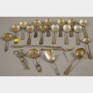 Group of Silver Flatware and Serving Items