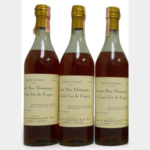 Domaine de la Voute Grand Fine Champagne Cognac 1er Grand Cru de Cognac, 3 4/5 quart bottles