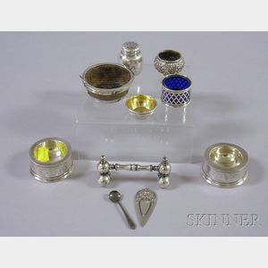 Group of Sterling Silver Table and Personal Items