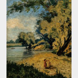 Louis Michel Eilshemius (American, 1864-1941) Landscape Study