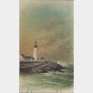 George M. Hathaway (American, 1852 - 1903) Portland Head Light, Cape Elizabeth, Maine.