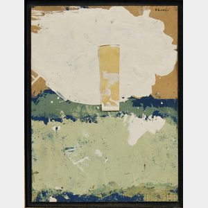 Yutaka Ohashi (Japanese/American, 1923-1989) Blue #2 /Abstract Composition