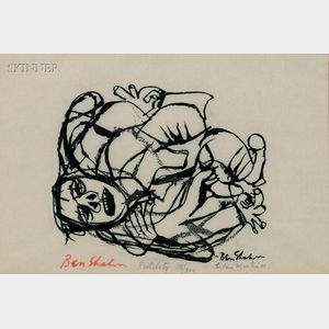 Ben Shahn (American, 1898-1969),Stefan Martin, engraver (American, b. 1936) Futility