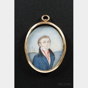 Portrait Miniature of a Sea Captain
