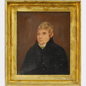 Early 19th Century-style Oil on Canvas Portrait of a Gentleman