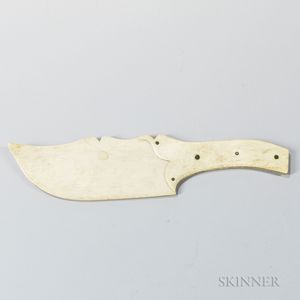 Carved Pan Bone Knife