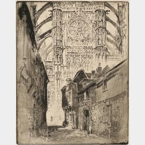 Joseph Pennell (American, 1860-1926) Rose Window, Beauvais