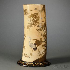 Ivory Shibayama Vase